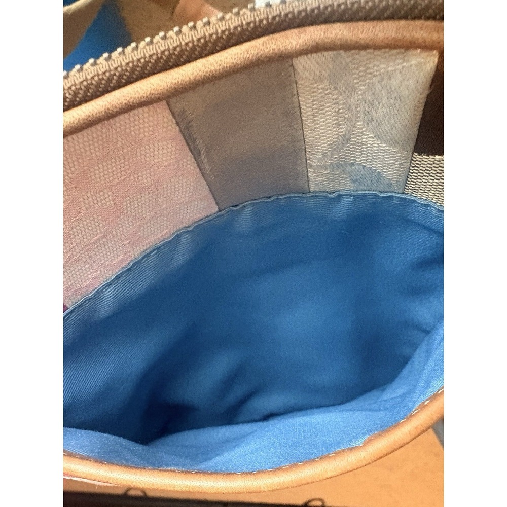 VTG Coach Patchwork Crossbody Y2K Signature C Leather Metallic Suede - Picture 8 of 16